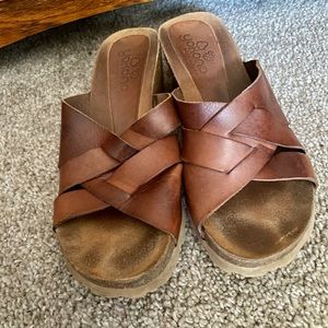 Leather Slide Sandals